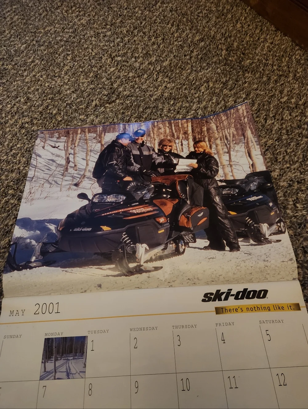 2001 - 2002 Ski-Doo Bombardier Snowmobile Calendar